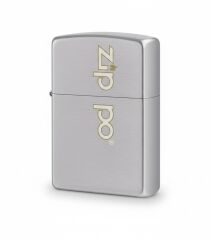 Zippo Brushed Chrome Retro Logo Dizayn Çakmak