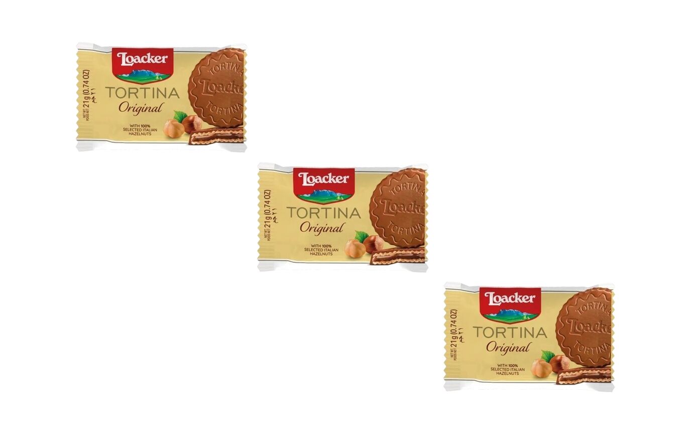 Loacker Tortina Original İtalyan Fındıklı Gofret - 3 Adet