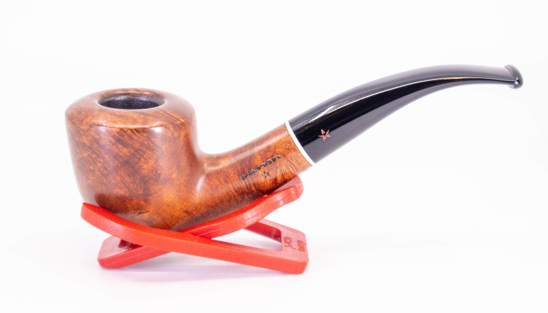 Şahin Kırmızı Yıldız 145 9mm. Filtreli Ebonit Saplı Pipo - Dublin 237009