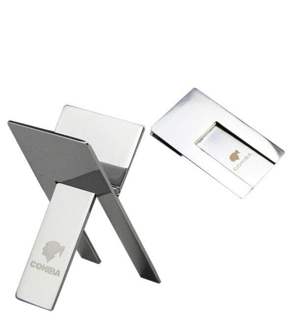 Cohiba Puro Tutucu Sehpa / Puro Ayak (Krom)