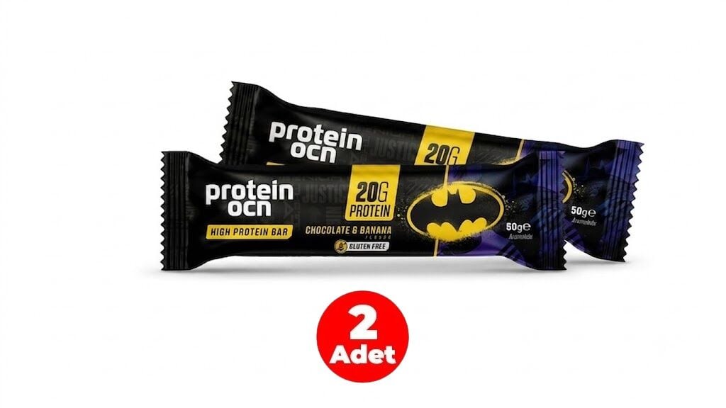 PROTEİNOCEAN Çikolata ve Muz Aromalı Yüksek Protein Bar 50 g (2 ADET)