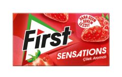 First Sensations Çilek Aromalı Şekersiz Tatlandırıcılı Sakız - 3'lü Paket