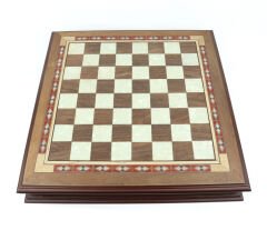 Prestij Serisi Ahşap Satranç Takımı / Döner Çekmeceli