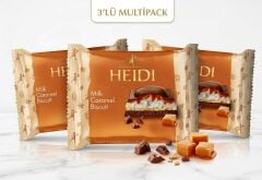 Heidi Milk Caramel Biscuit - Bisküvili Karamelli Sütlü Çikolata 55 g (3 ADET)