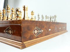 Prestij Serisi Ahşap Satranç Takımı / Çekmeceli