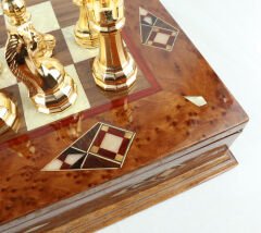 Prestij Serisi Ahşap Satranç Takımı / Çekmeceli