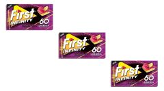 First Infinity Ahududu ve Limon Aromalı Şekersiz Tatlandırıcılı Sakız - 3'lü Paket