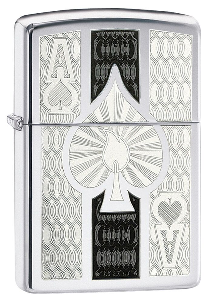 Zippo Ace Of Spades Chrome Dizayn Çakmak