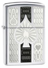 Zippo Ace Of Spades Chrome Dizayn Çakmak