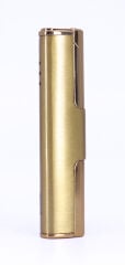 Jet Alev Çakmak Slim/İnce Metal Kasa - Gold