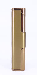 Jet Alev Çakmak Slim/İnce Metal Kasa - Gold