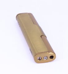 Jet Alev Çakmak Slim/İnce Metal Kasa - Gold