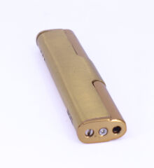 Jet Alev Çakmak Slim/İnce Metal Kasa - Gold