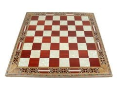 Sedef İşlemeli Satranç Tahtası 44,5 cm x 44,5 cm