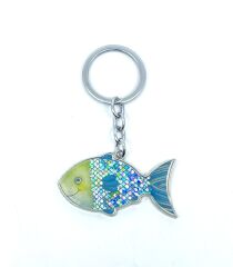 Pullu Balık Metal Anahtarlık