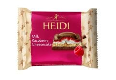 Heidi Milk Raspberry Cheesecake Peynir ve Ahududu Dolgulu Bisküvili Sütlü Çikolata 55 g