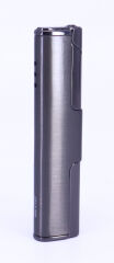 Jet Alev Çakmak Slim/İnce Metal Kasa - Füme
