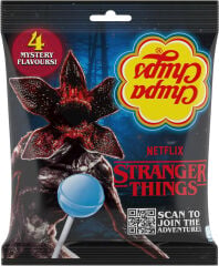 Chupa Chups 4 Mystery Flavors Stranger Thıngs Scan to Joın the Adventure Lollipop 120 g