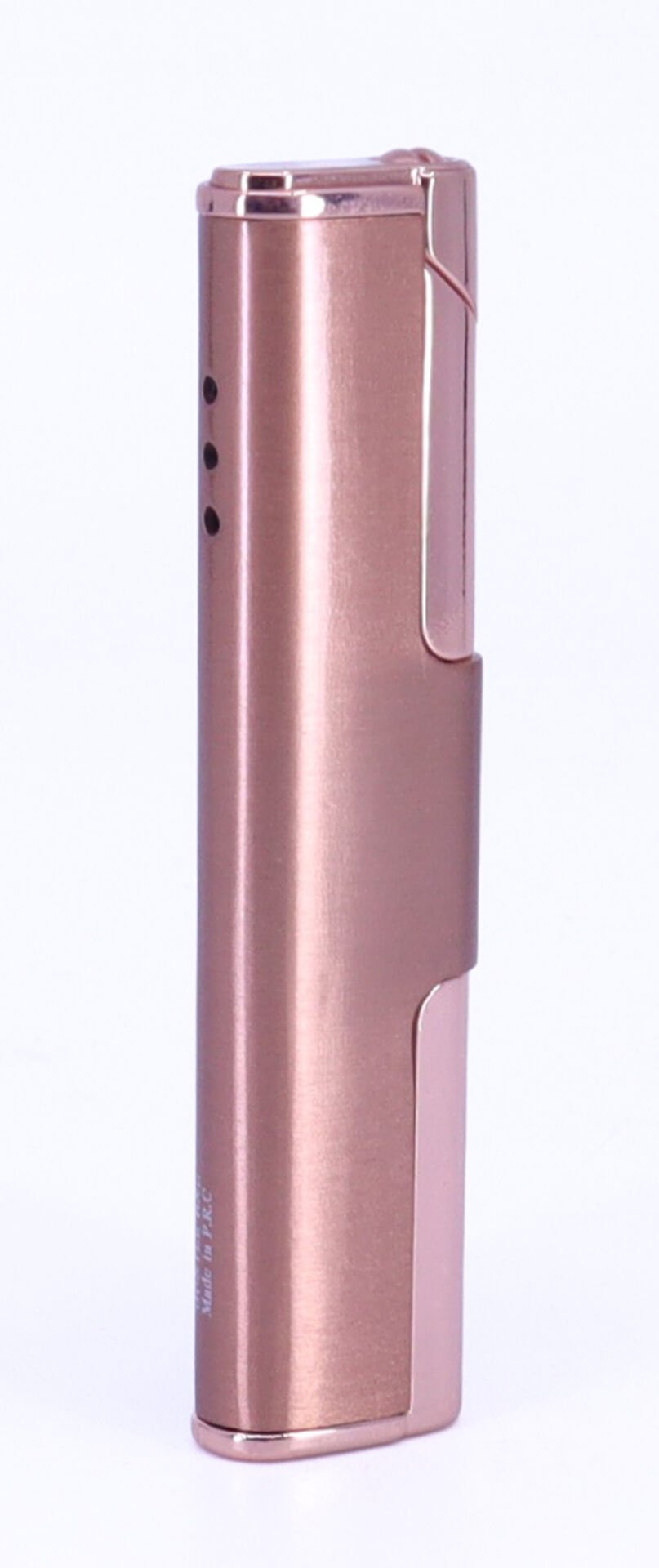 Jet Alev Çakmak Slim/İnce Metal Kasa - Rosegold