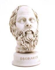 Socrates Figürü Biblo Büst