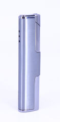 Jet Alev Çakmak Slim/İnce Metal Kasa - Krom