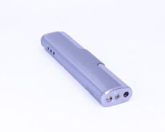 Jet Alev Çakmak Slim/İnce Metal Kasa - Krom