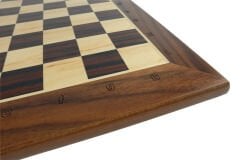 Satranç-Dama Tahtası Masif Ahşap Kestane Rengi 36 cm