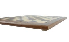 Satranç-Dama Tahtası Masif Ahşap Kestane Rengi 36 cm