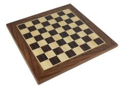 Satranç-Dama Tahtası Masif Ahşap Kestane Rengi 36 cm