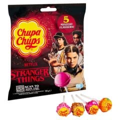 Chupa Chups 5 Mystery Flavors Stranger Thıngs Scan to Joın the Adventure Lolipop 120 g