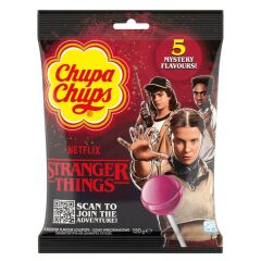 Chupa Chups 5 Mystery Flavors Stranger Thıngs Scan to Joın the Adventure Lolipop 120 g