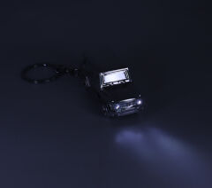 Elektronik USB'li Çakmak & Anahtarlık ve Fenerli Cip Model - Gümüş