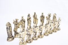 Büyük Boy Osmanlı - Haçlı Metal Satranç Taşı