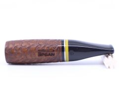 Pipsan Toscanello  Backwoods Duman Desen İşlemeli Ağızlık Kahverengi - Siyah/Sarı Şeritli