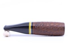 Pipsan Toscanello  Backwoods Duman Desen İşlemeli Ağızlık Kahverengi - Siyah/Sarı Şeritli