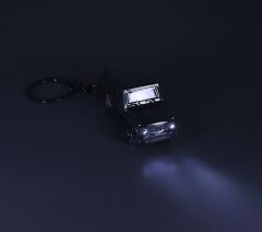 Elektronik USB'li Çakmak & Anahtarlık ve Fenerli Cip Model - Parlak Sarı