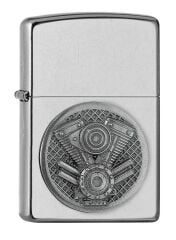Zippo Motor V-Twin Engine Emblem Dizayn Çakmak