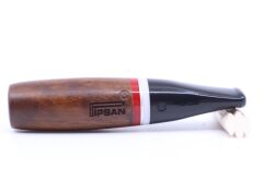 Pipsan Toscanello  Backwoods Ağızlık Kahverengi - Kırmızı/Beyaz Şeritli