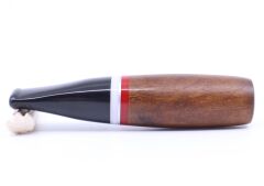Pipsan Toscanello  Backwoods Ağızlık Kahverengi - Kırmızı/Beyaz Şeritli