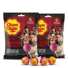 Chupa Chups 5 Mystery Flavors Stranger Thıngs Scan to Joın the Adventure Lolipop 120 g (2 ADET)