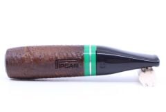 Pipsan Toscanello Backwoods Çizgi İşlemeli Ağızlık Kahverengi - Yeşil Şeritli