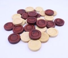 Şimşir Ağacından 35 mm Tavla Pulu 3,5cm