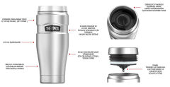 Thermos SK1005 Stainless King Mug Termos 0,47L - Cranberry