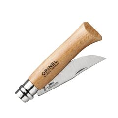 Opinel Inox No 8 Kayın Saplı Paslanmaz Çelik Trekking Çakı - Naturel