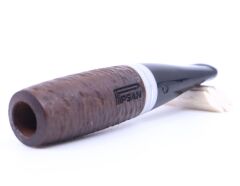 Pipsan Toscanello Backwoods İşlemeli Ağızlık Kahverengi - Beyaz Şeritli