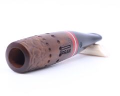 Pipsan Toscanello  Backwoods Nokta İşlemeli Ağızlık Kahverengi - Kırmızı Şeritli