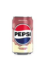 Pepsi Cream Soda Flavour Zero Sugar - Vanilya Kola Aromalı Gazlı İçecek 330 Ml