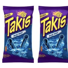 Takis Blue Heat 90 g Limon Aromalı Acı Biberli Çeşnili Mısır Çerezi (2 Adet)