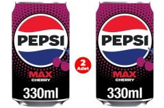 Pepsi Max Cherry No Sugar - Kiraz ve Kola Aromalı Şekersiz Gazlı İçecek (2 ADET)