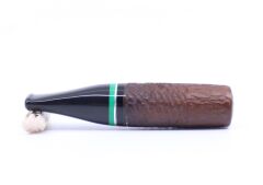 Pipsan Toscanello  Backwoods İşlemeli Ağızlık Kahverengi - Siyah/Yeşil Şeritli